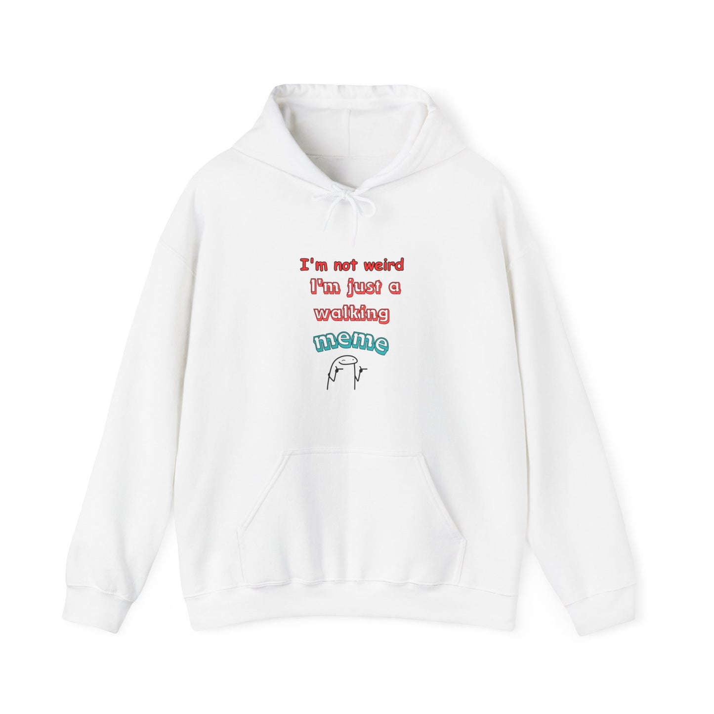 Unisex Heavy Blend™ Hooded Sweatshirt "I'm not weird, I'm just a walking meme"