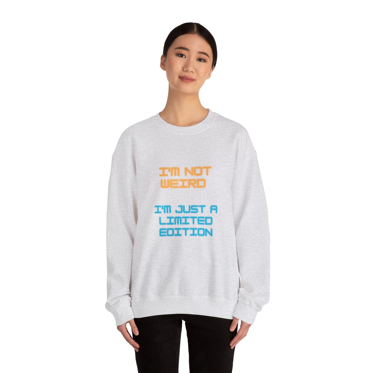 Unisex Heavy Blend™ Crewneck Sweatshirt "I'm not weird I'm just a limited edition"