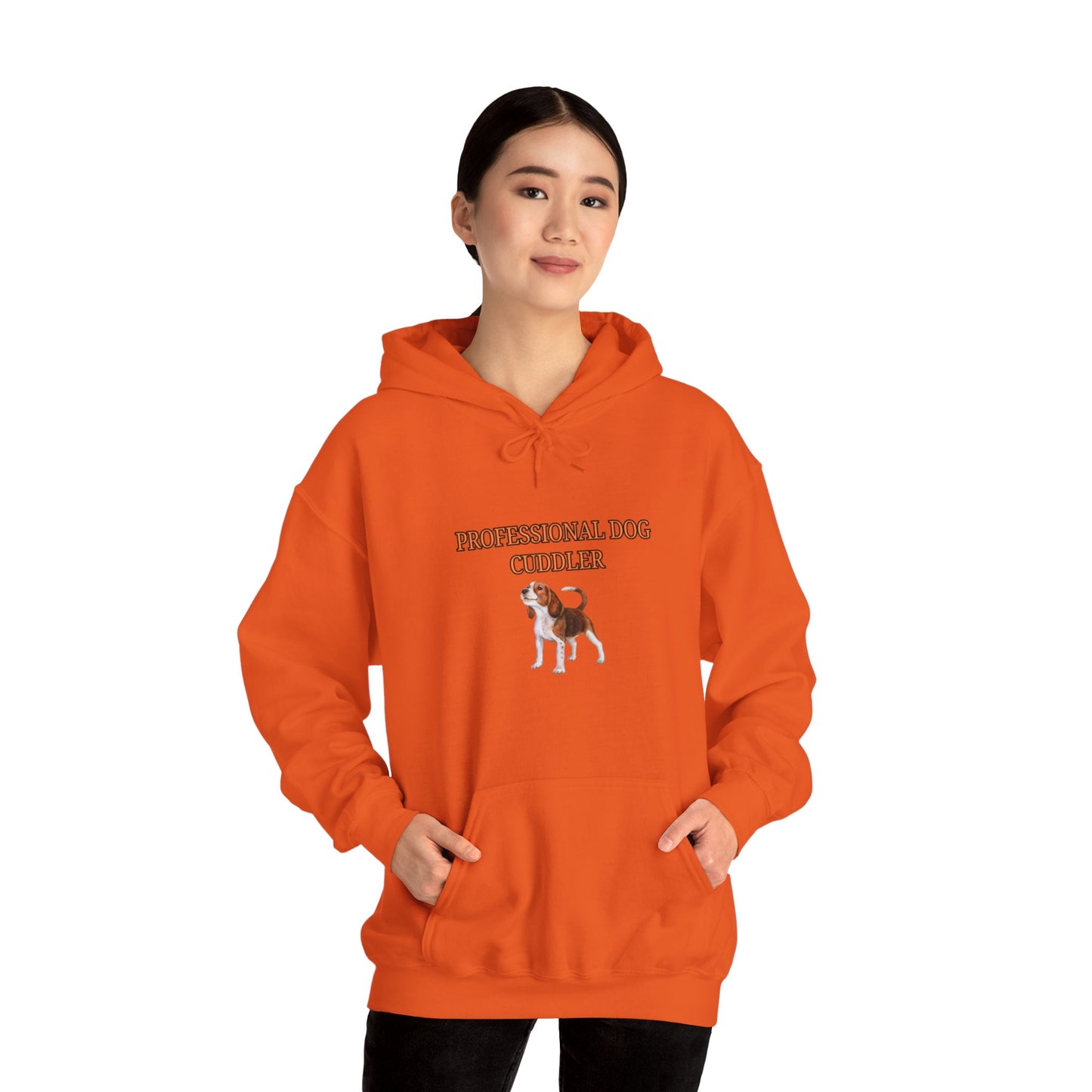 Unisex Heavy Blend™ Hooded Sweatshirt "Professional dog cuddler."