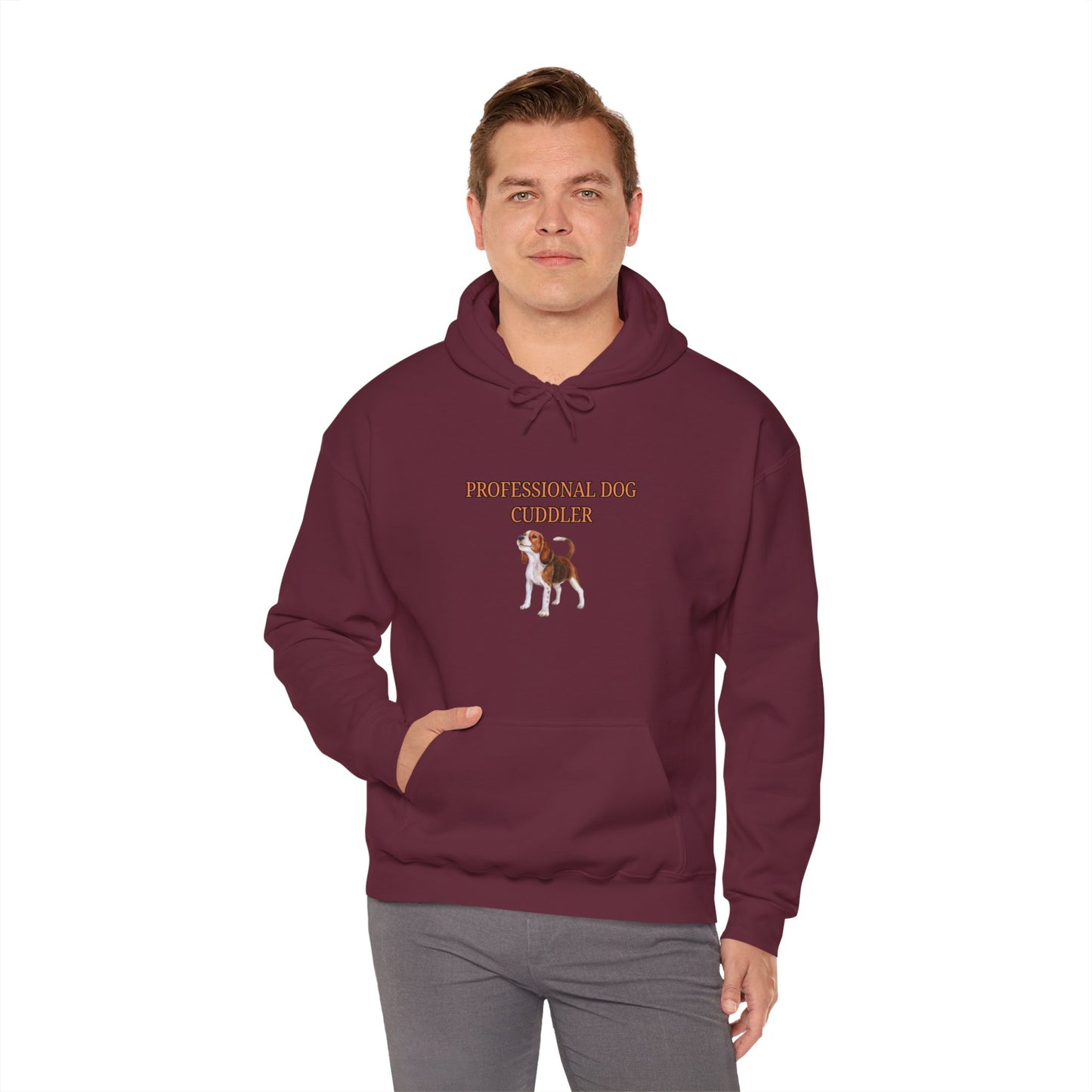 Unisex Heavy Blend™ Hooded Sweatshirt "Professional dog cuddler."