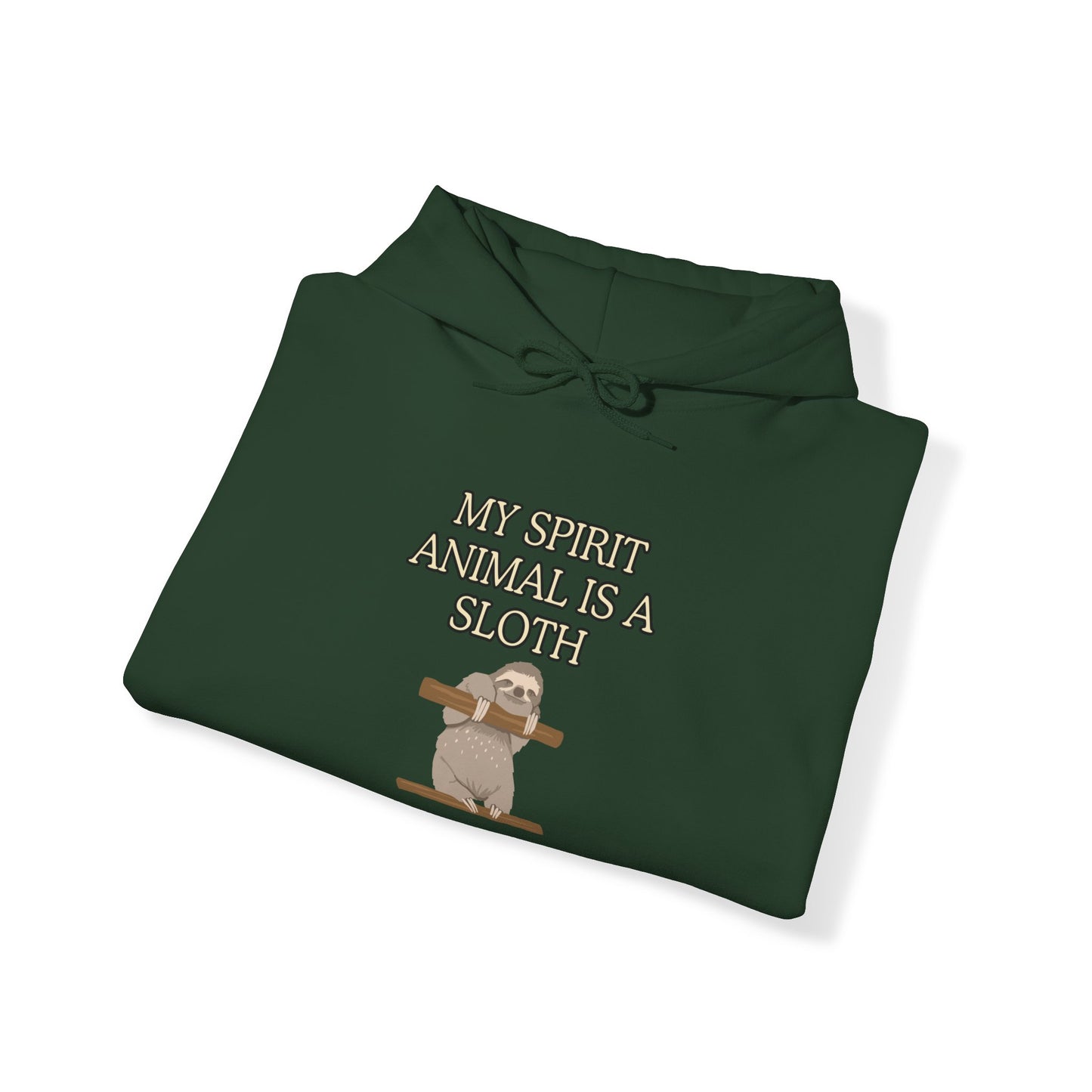 Unisex Heavy Blend™ Hooded Sweatshirt "My spirit animal is a sloth."