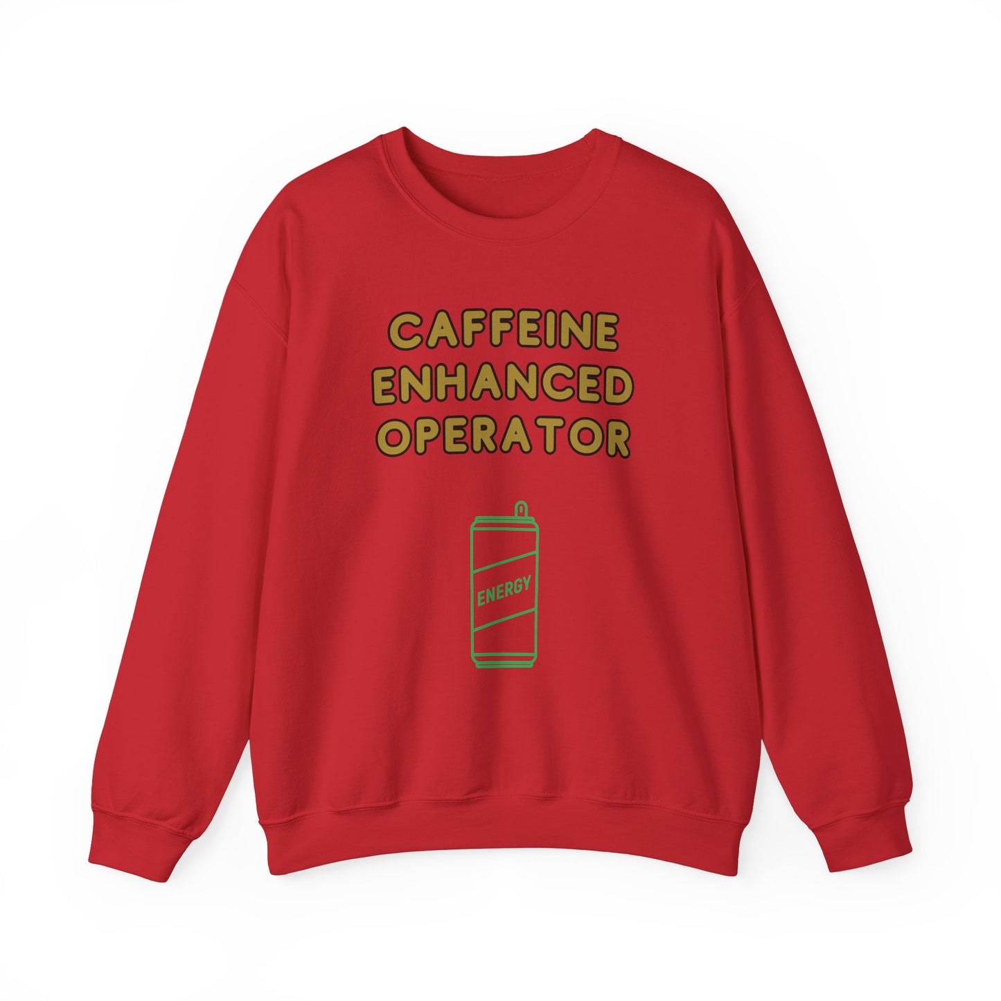 Unisex Heavy Blend™ Crewneck Sweatshirt "Caffeine-Enhanced Operator"