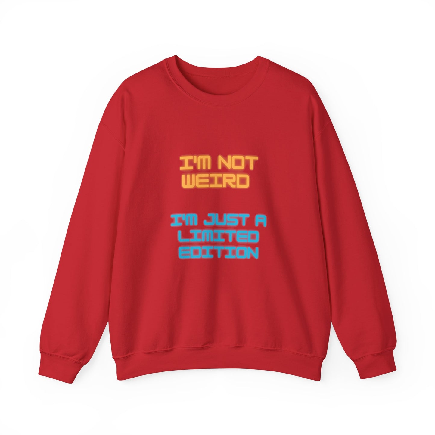 Unisex Heavy Blend™ Crewneck Sweatshirt "I'm not weird I'm just a limited edition"