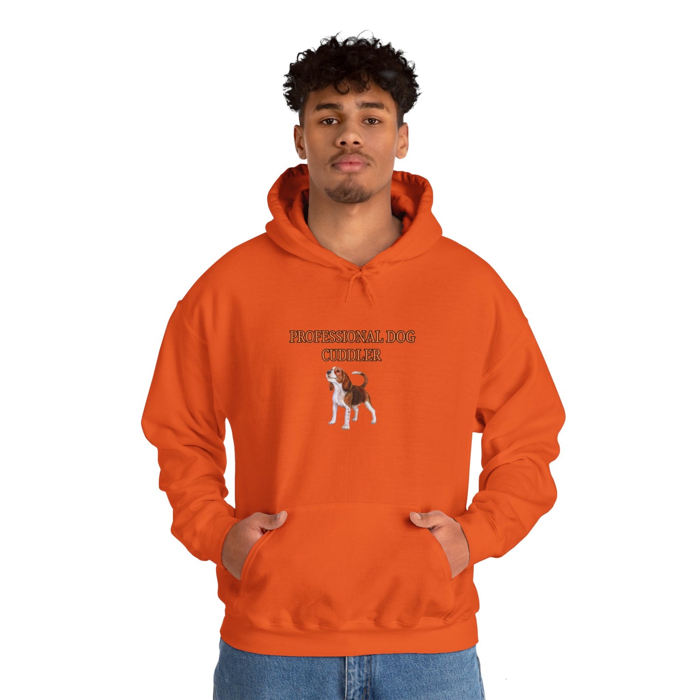 Unisex Heavy Blend™ Hooded Sweatshirt "Professional dog cuddler."