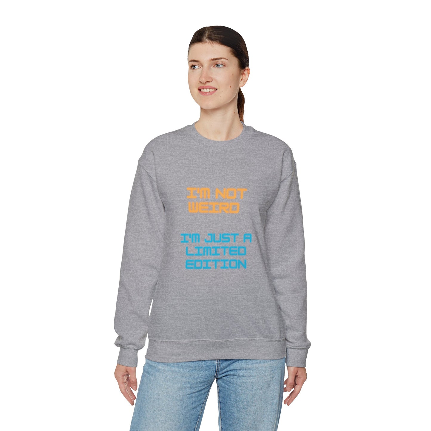 Unisex Heavy Blend™ Crewneck Sweatshirt "I'm not weird I'm just a limited edition"