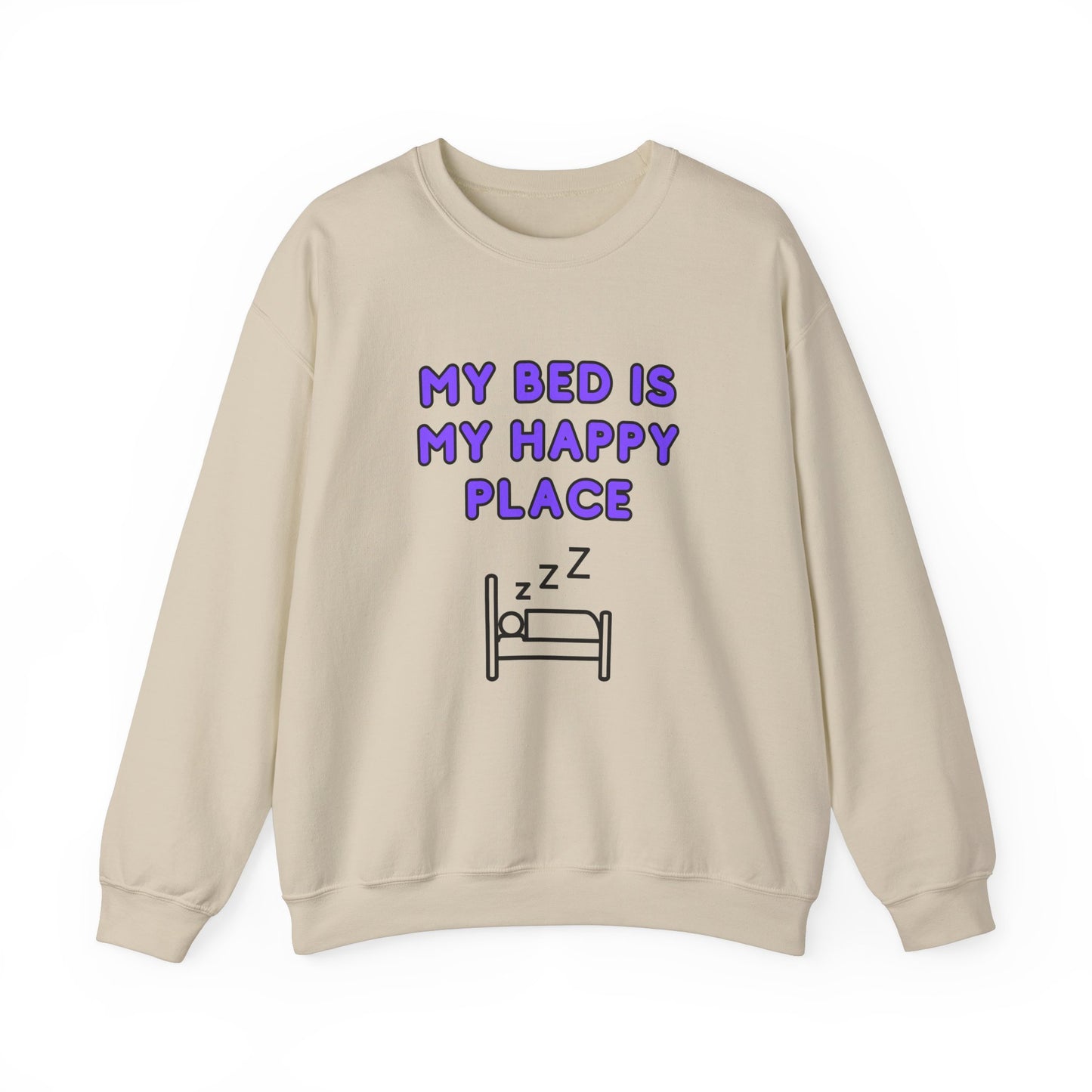 Unisex Heavy Blend™ Crewneck Sweatshirt "My bed is my happy place"