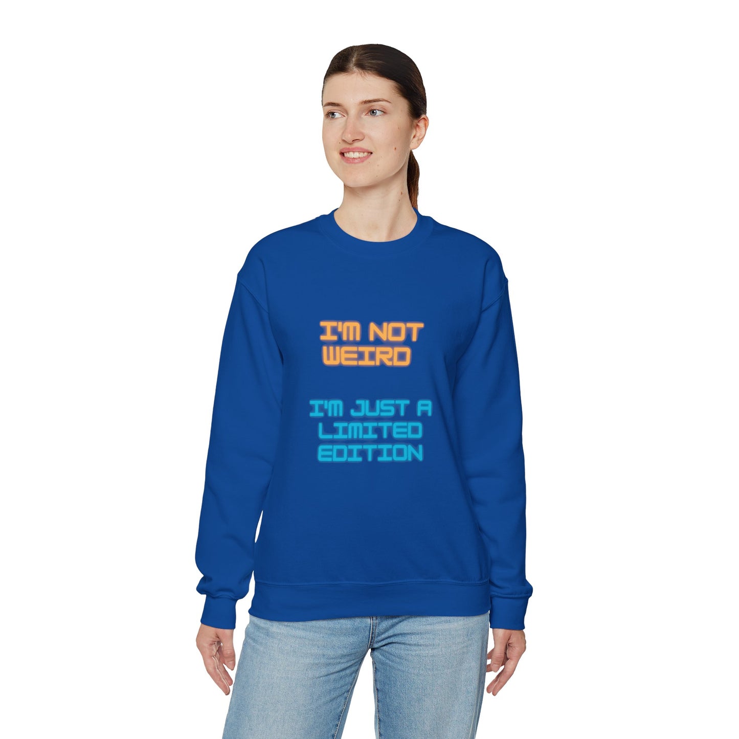 Unisex Heavy Blend™ Crewneck Sweatshirt "I'm not weird I'm just a limited edition"