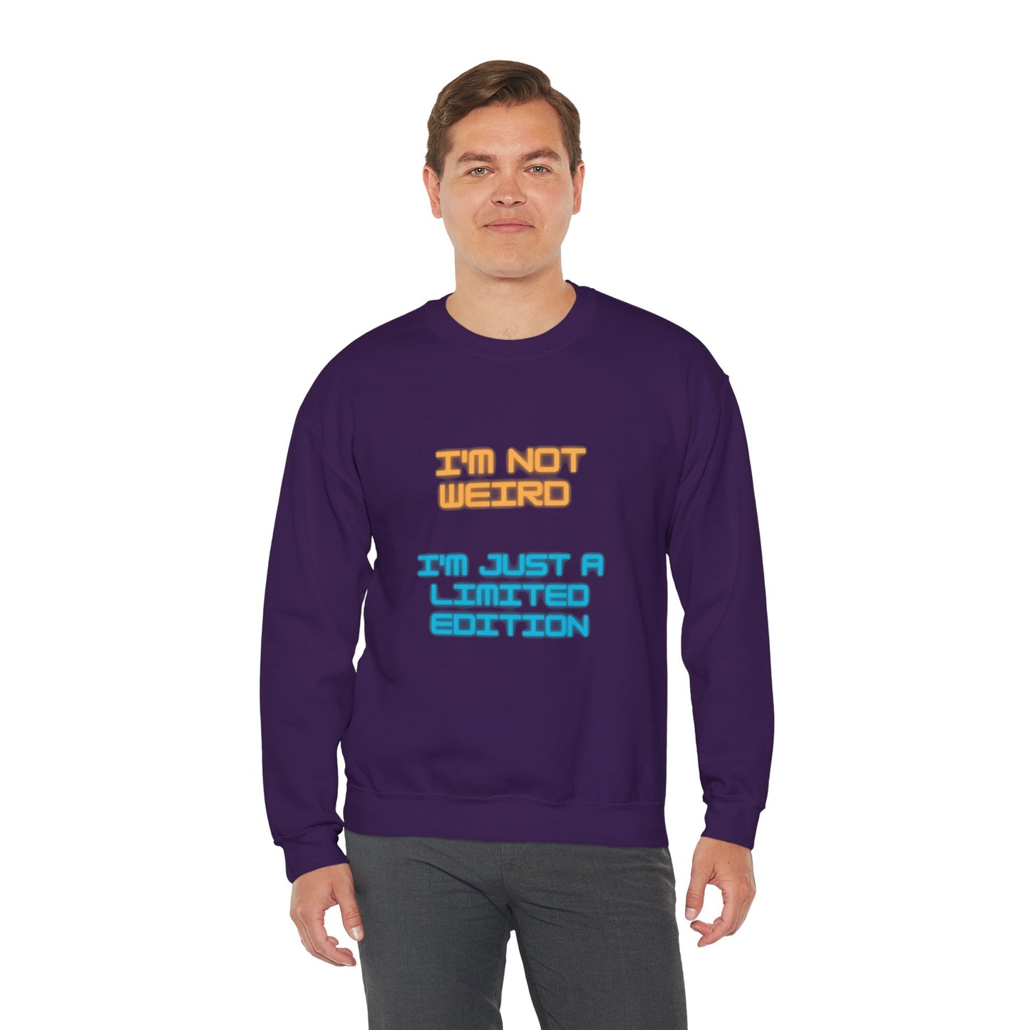 Unisex Heavy Blend™ Crewneck Sweatshirt "I'm not weird I'm just a limited edition"