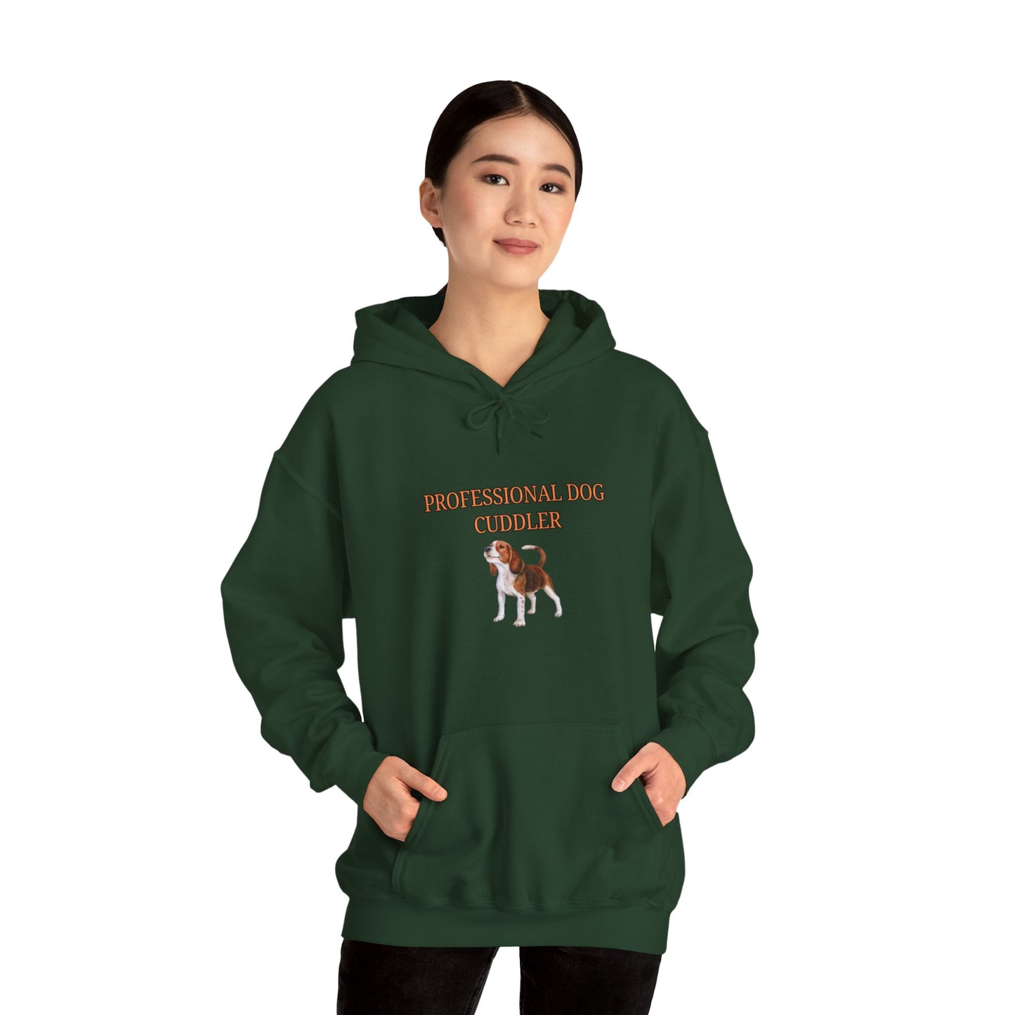 Unisex Heavy Blend™ Hooded Sweatshirt "Professional dog cuddler."