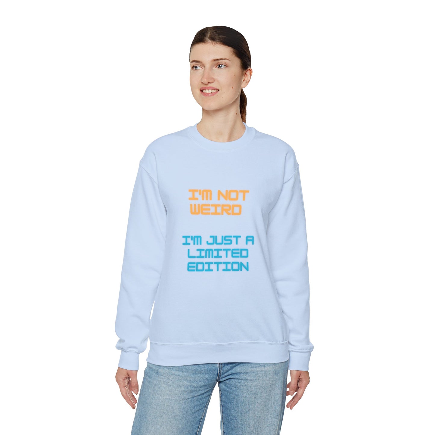 Unisex Heavy Blend™ Crewneck Sweatshirt "I'm not weird I'm just a limited edition"