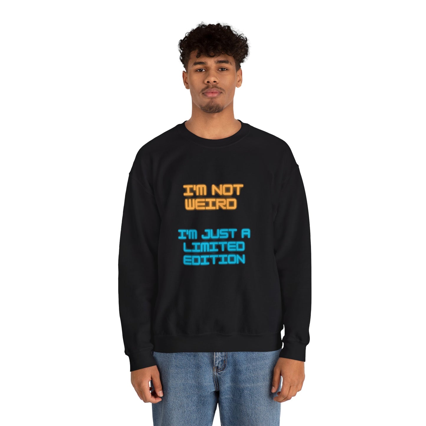 Unisex Heavy Blend™ Crewneck Sweatshirt "I'm not weird I'm just a limited edition"