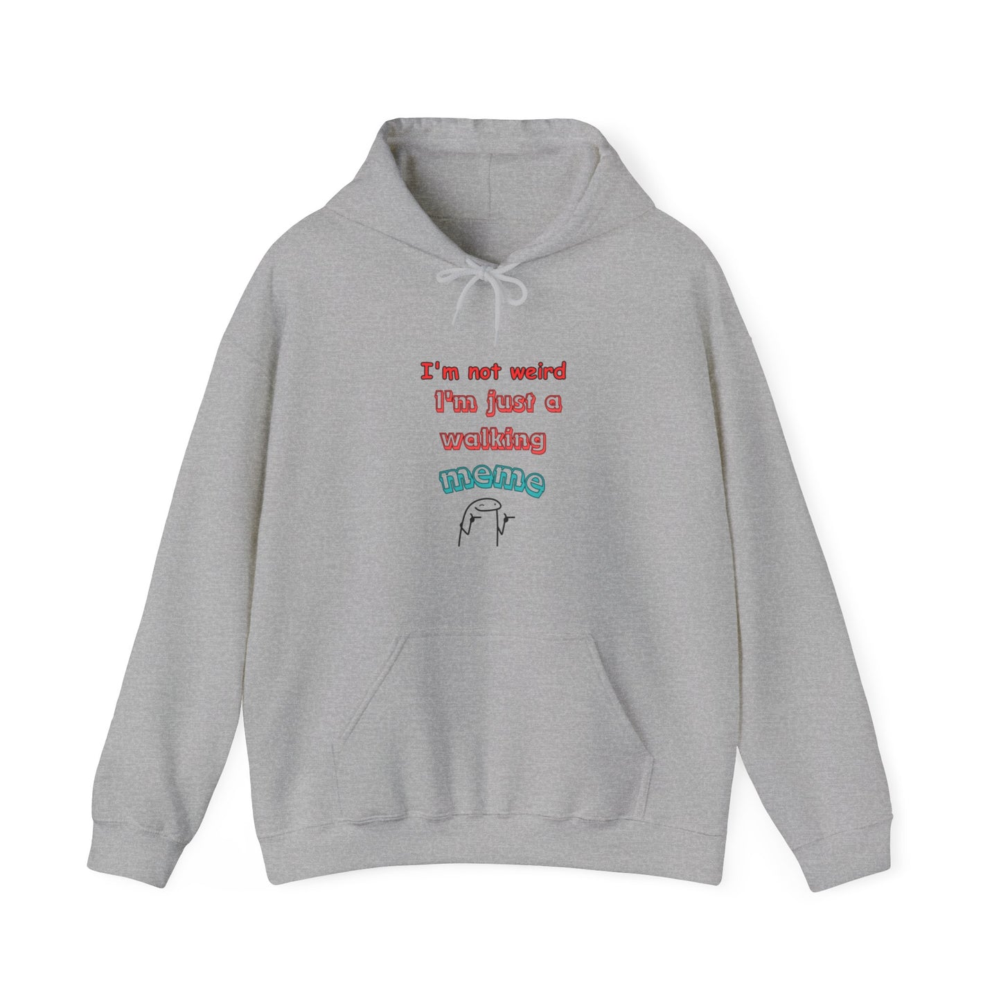 Unisex Heavy Blend™ Hooded Sweatshirt "I'm not weird, I'm just a walking meme"