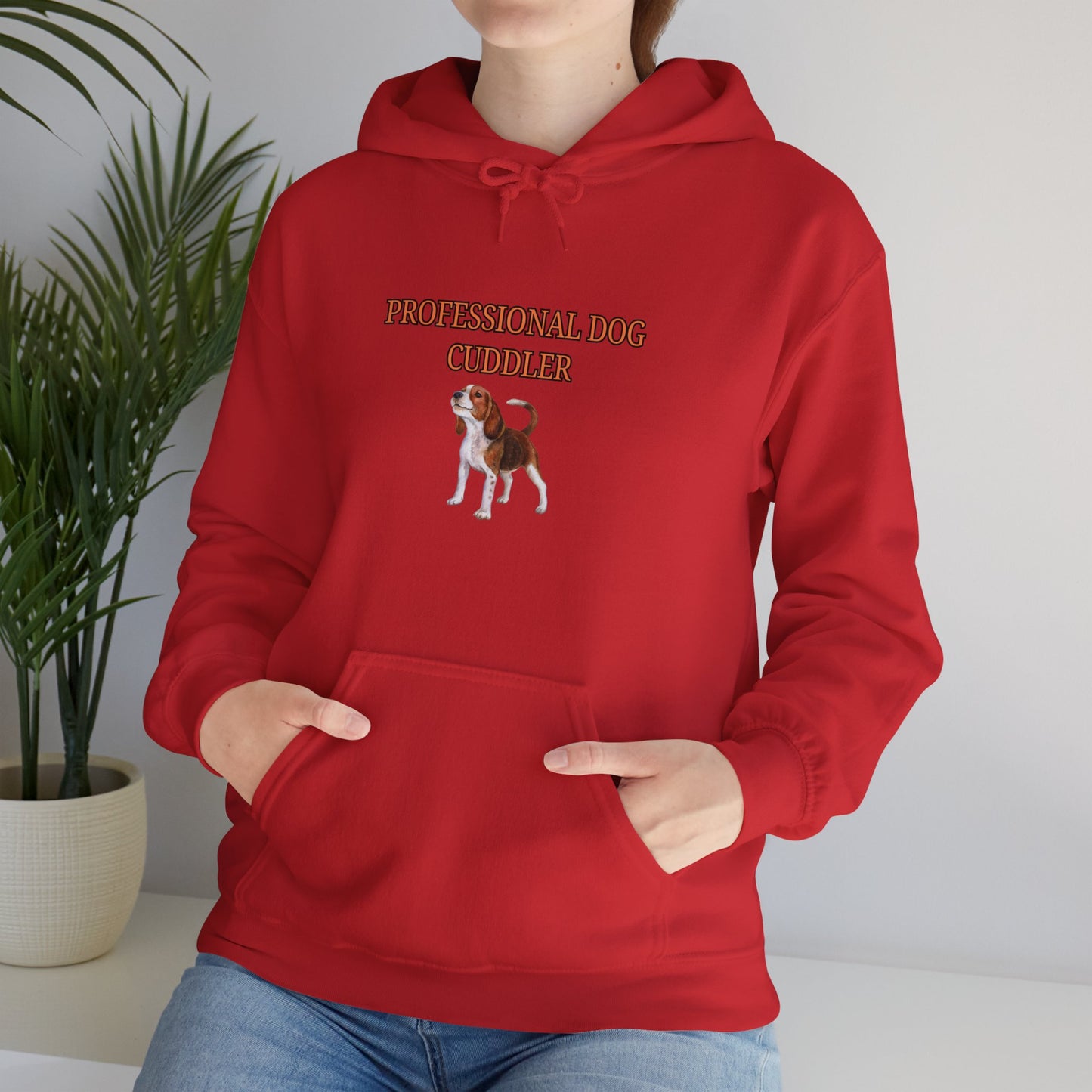 Unisex Heavy Blend™ Hooded Sweatshirt "Professional dog cuddler."