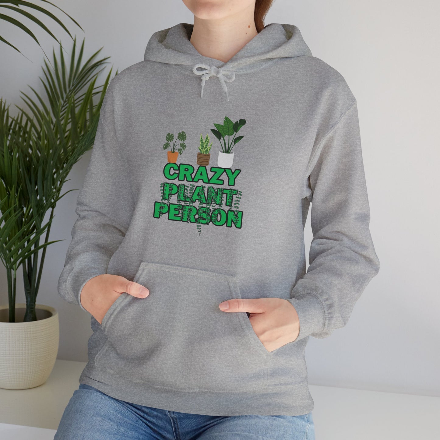 Unisex Heavy Blend™ Hooded Sweatshirt "Crazy plant Person"