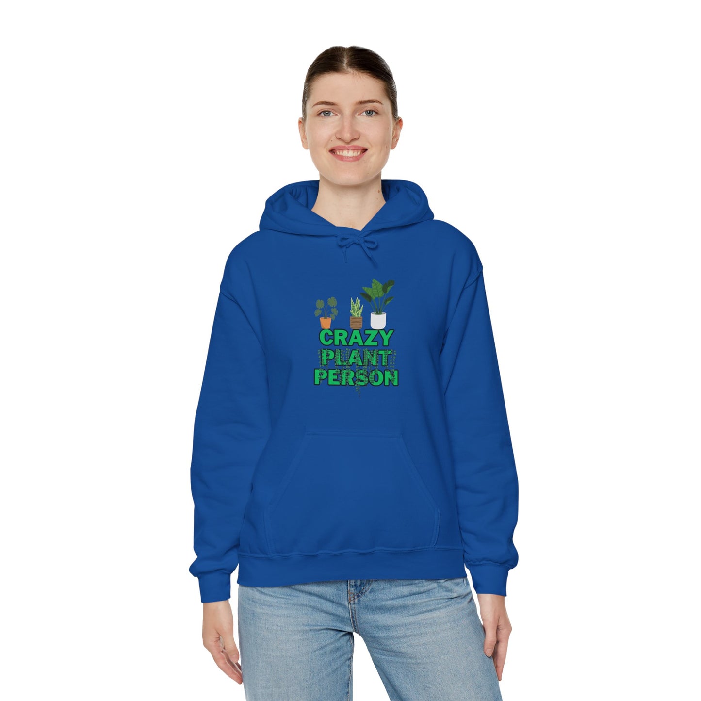 Unisex Heavy Blend™ Hooded Sweatshirt "Crazy plant Person"