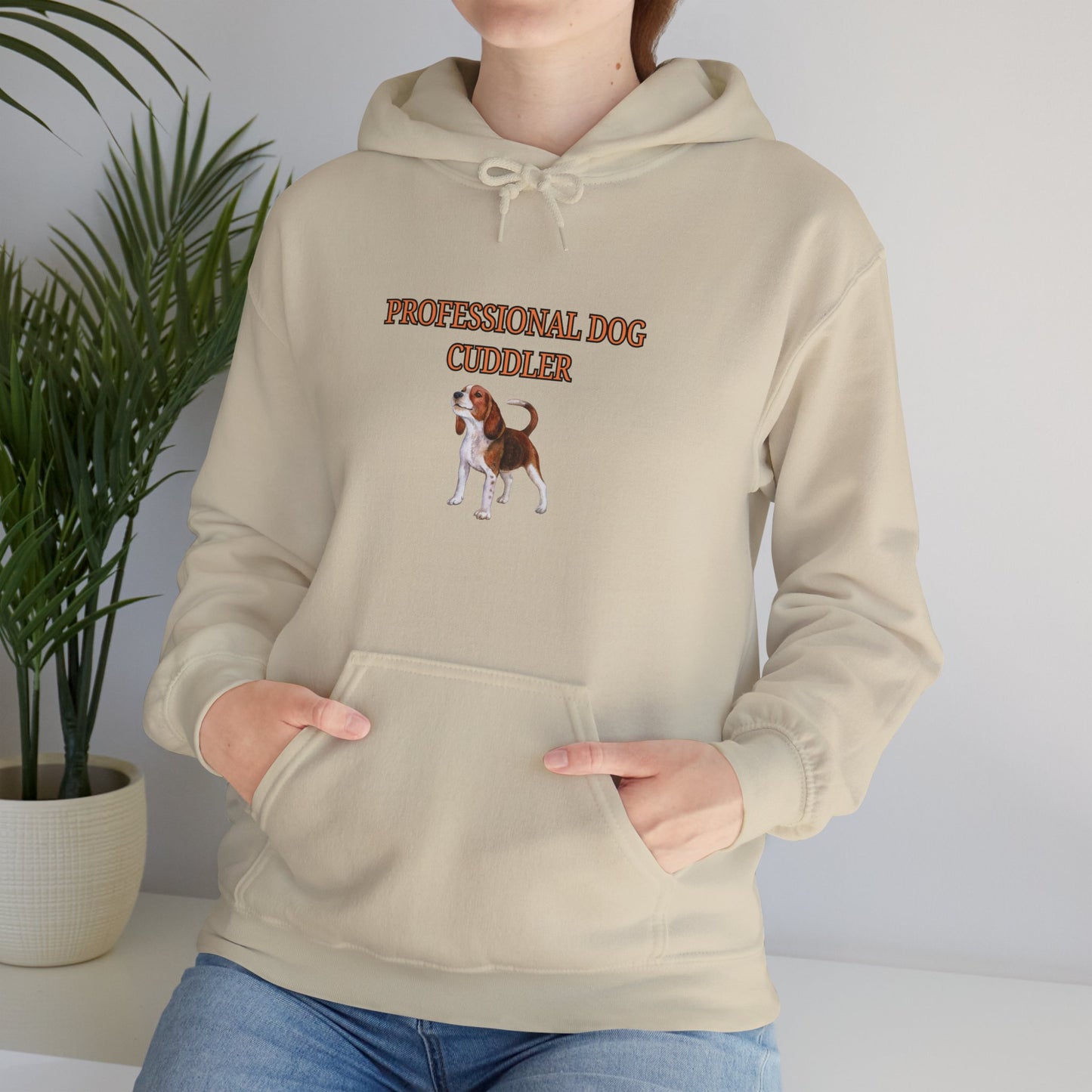 Unisex Heavy Blend™ Hooded Sweatshirt "Professional dog cuddler."