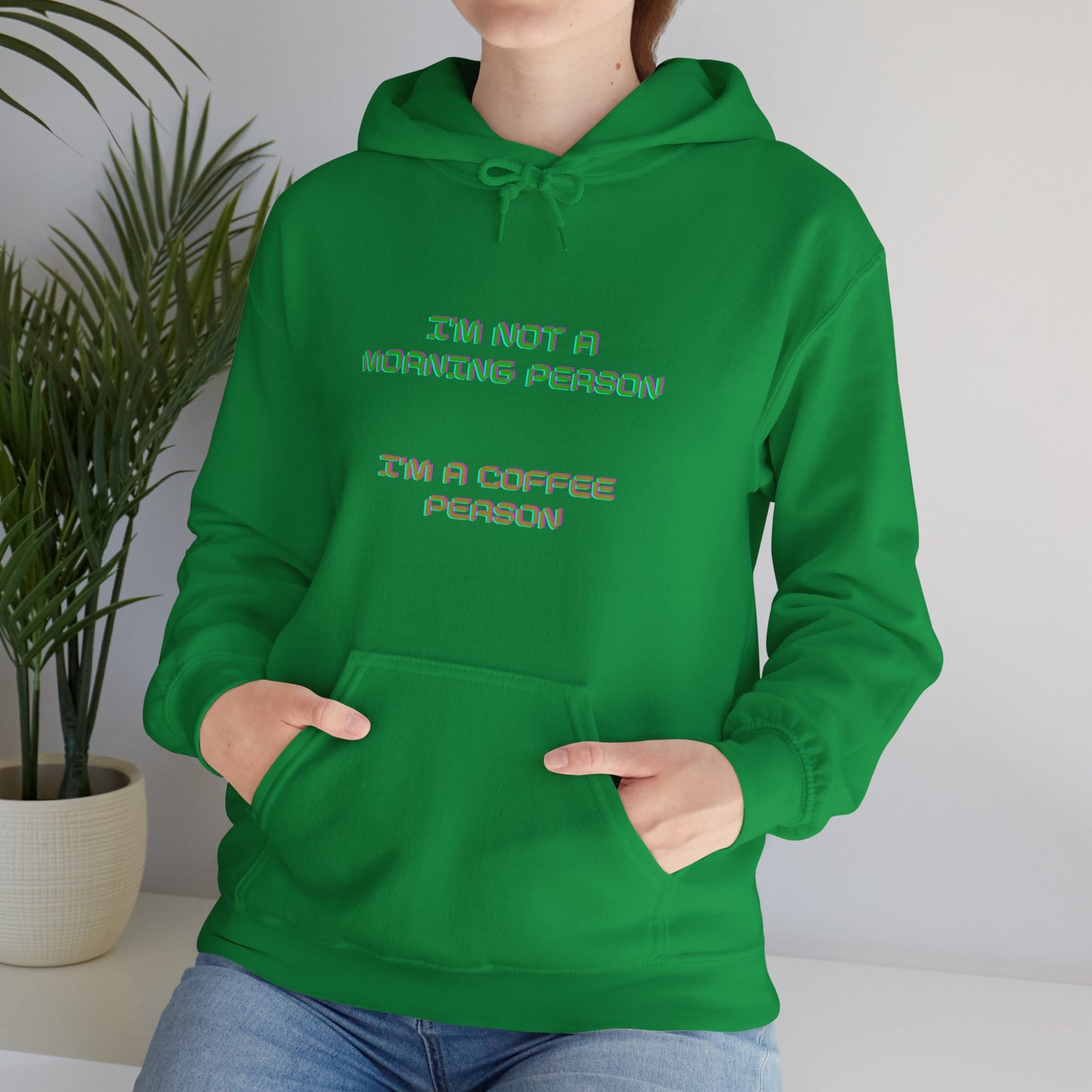 Unisex Heavy Blend™ Hooded Sweatshirt "I'm not a morning person, I'm a coffee person"