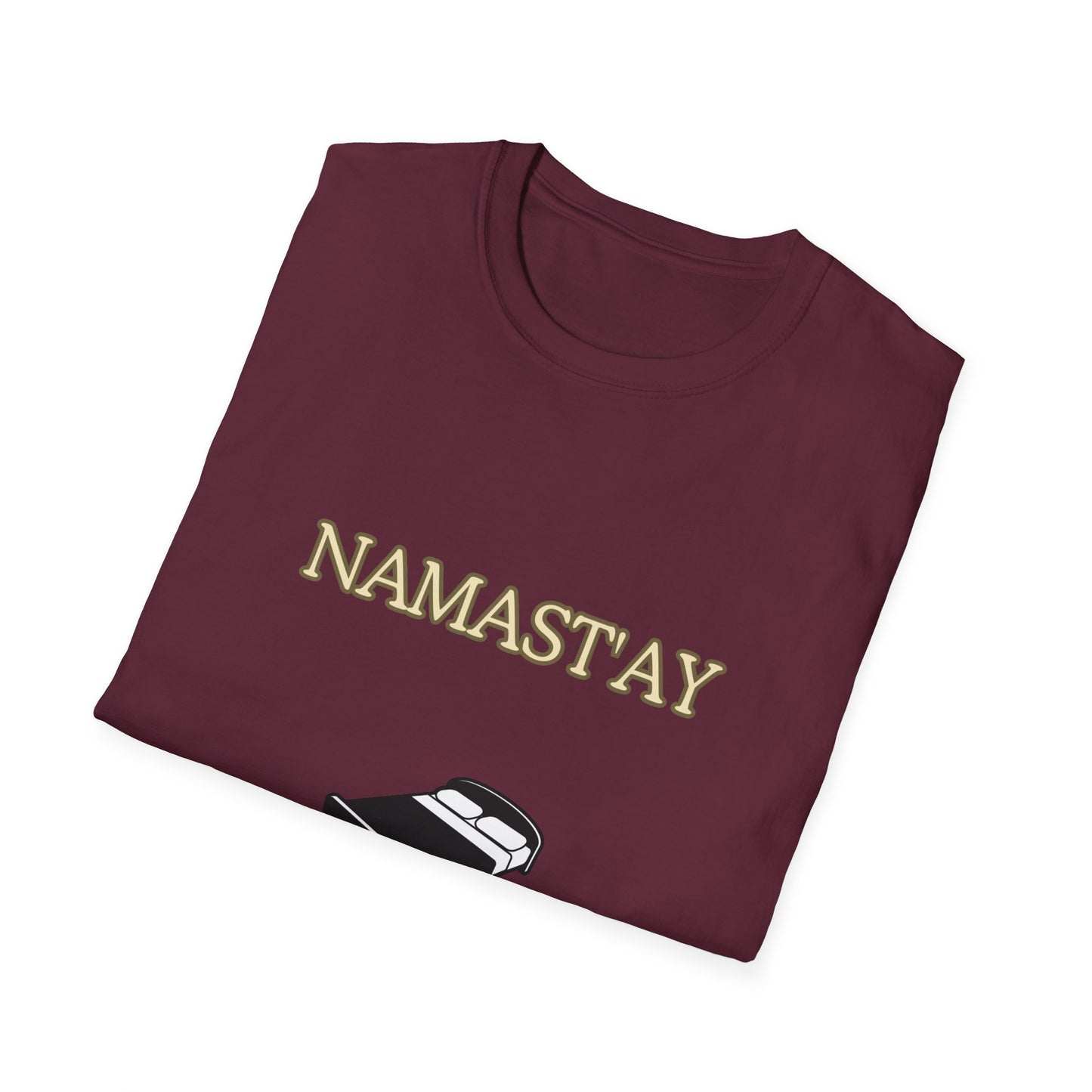 Unisex Softstyle T-Shirt "Namast'ay in bed"