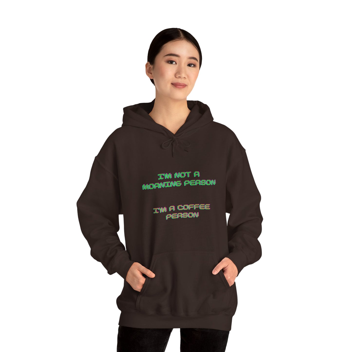 Unisex Heavy Blend™ Hooded Sweatshirt "I'm not a morning person, I'm a coffee person"