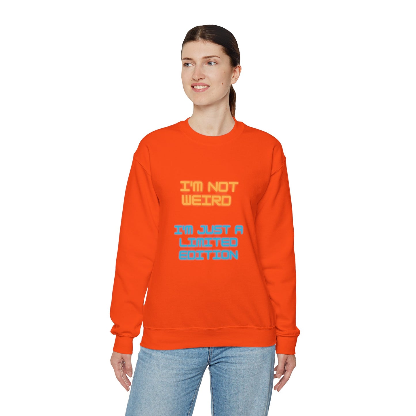 Unisex Heavy Blend™ Crewneck Sweatshirt "I'm not weird I'm just a limited edition"