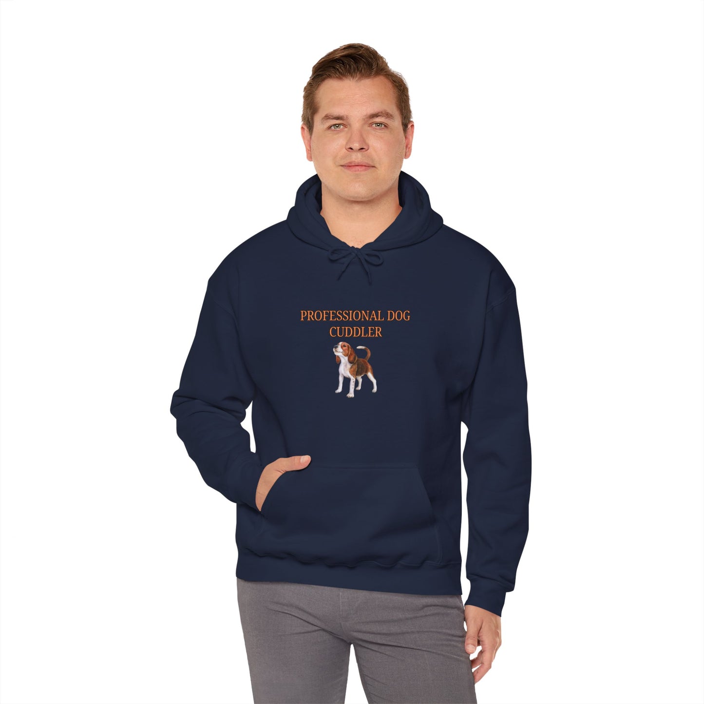 Unisex Heavy Blend™ Hooded Sweatshirt "Professional dog cuddler."