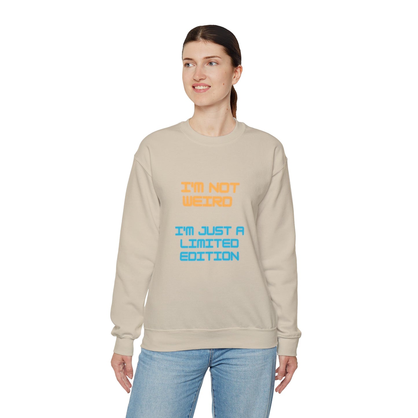 Unisex Heavy Blend™ Crewneck Sweatshirt "I'm not weird I'm just a limited edition"