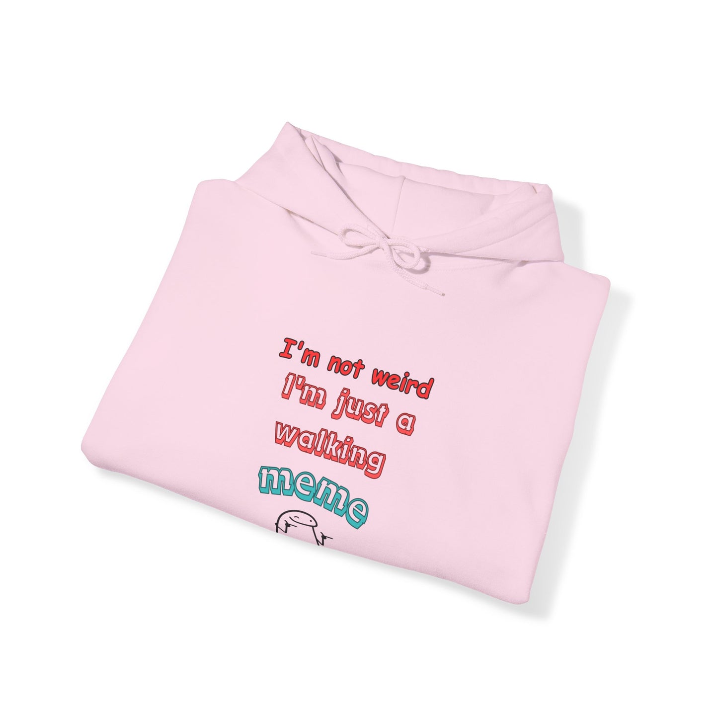 Unisex Heavy Blend™ Hooded Sweatshirt "I'm not weird, I'm just a walking meme"