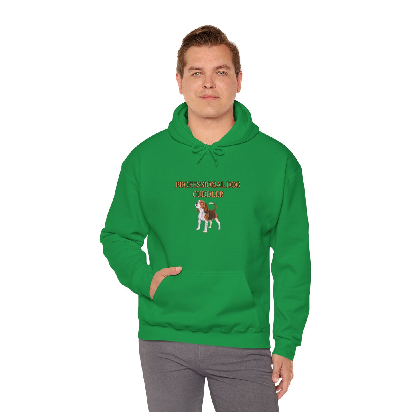 Unisex Heavy Blend™ Hooded Sweatshirt "Professional dog cuddler."