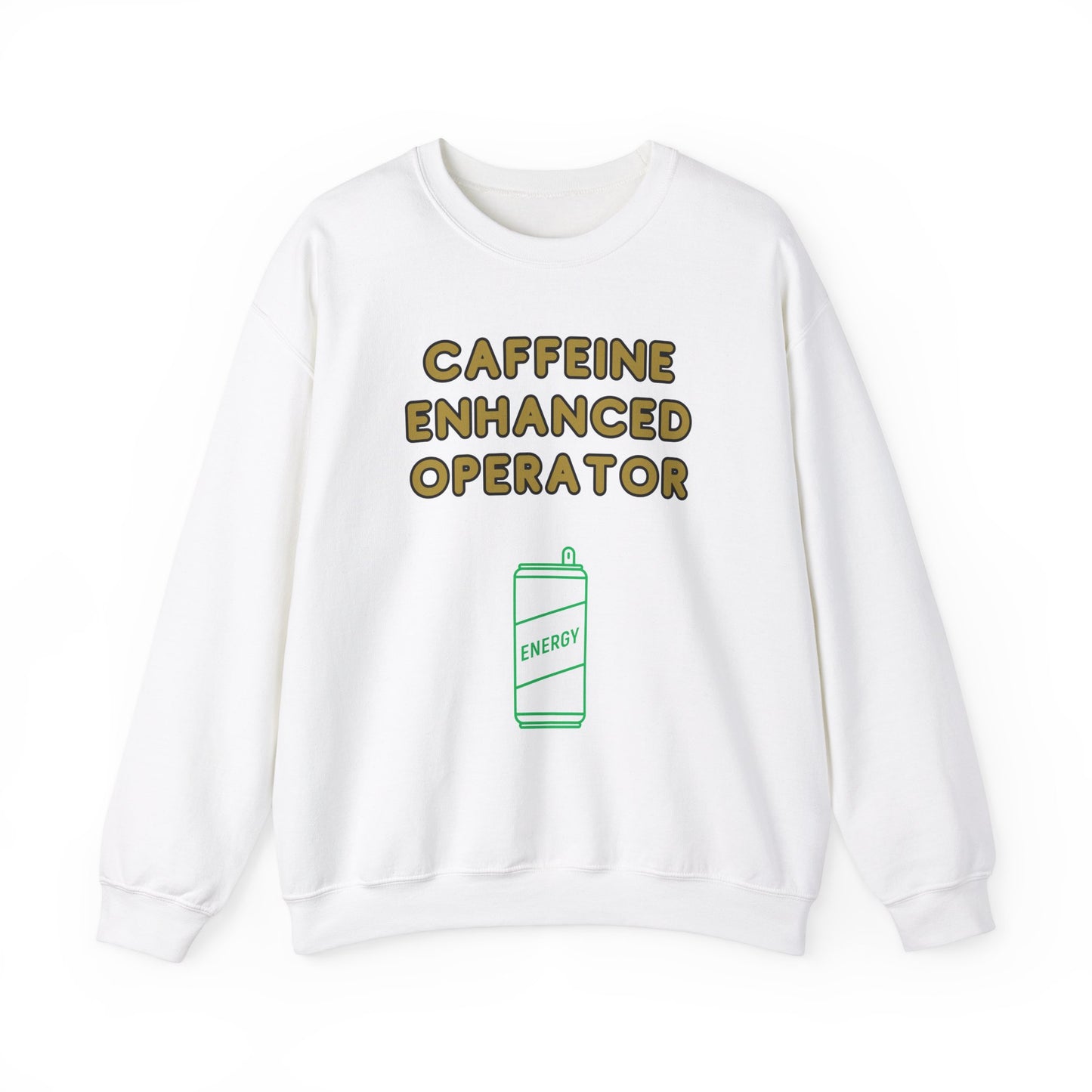 Unisex Heavy Blend™ Crewneck Sweatshirt "Caffeine-Enhanced Operator"