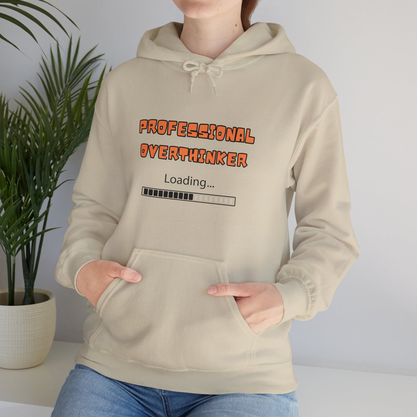 Unisex Heavy Blend™ Hooded Sweatshirt "Professional overthinker."