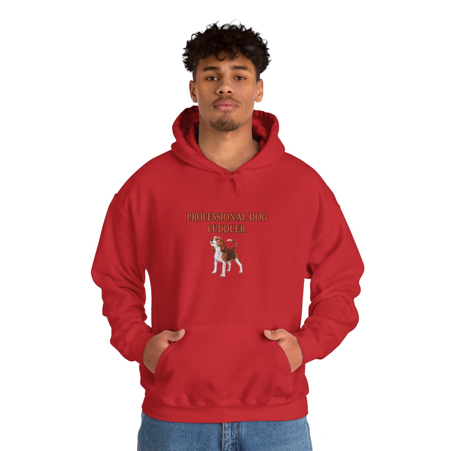 Unisex Heavy Blend™ Hooded Sweatshirt "Professional dog cuddler."