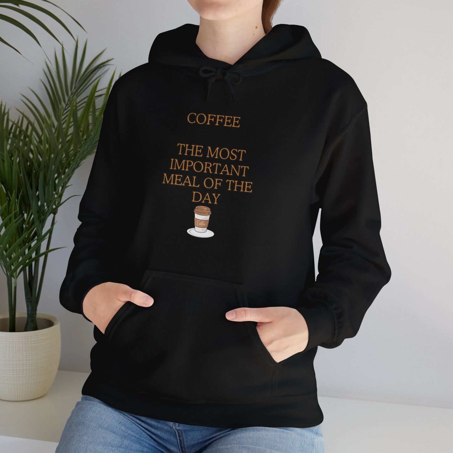 Unisex Heavy Blend™ Hooded Sweatshirt "Coffee: The most important meal of the day."