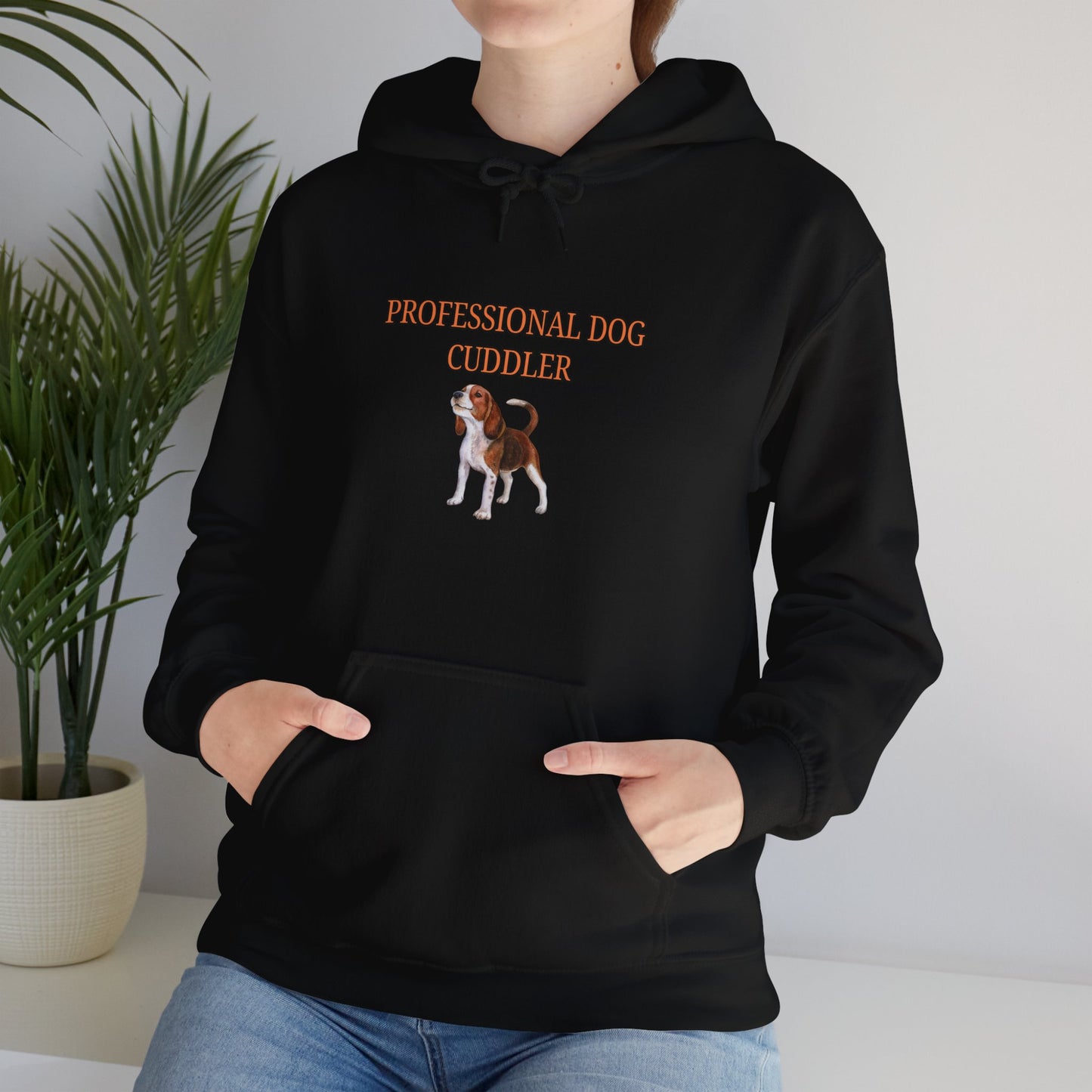 Unisex Heavy Blend™ Hooded Sweatshirt "Professional dog cuddler."