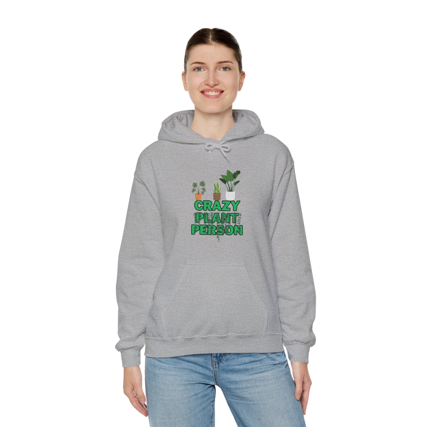 Unisex Heavy Blend™ Hooded Sweatshirt "Crazy plant Person"