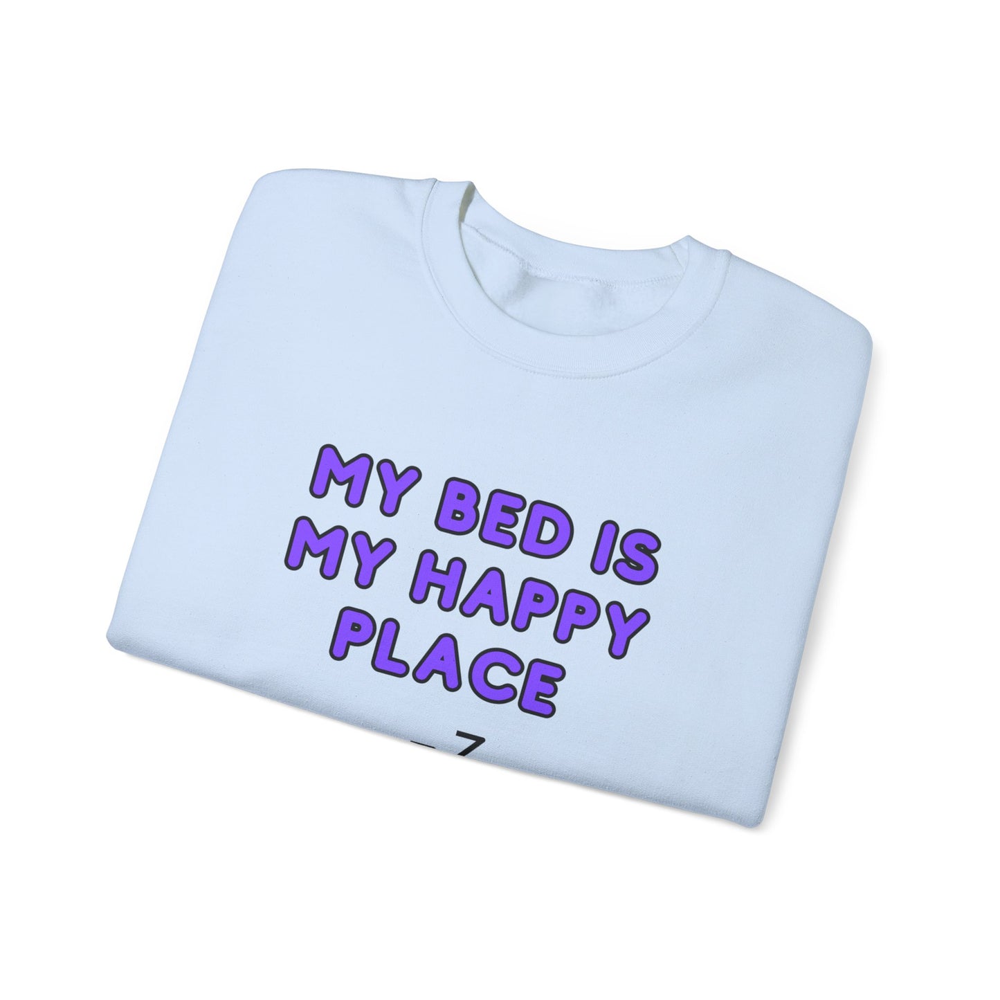 Unisex Heavy Blend™ Crewneck Sweatshirt "My bed is my happy place"