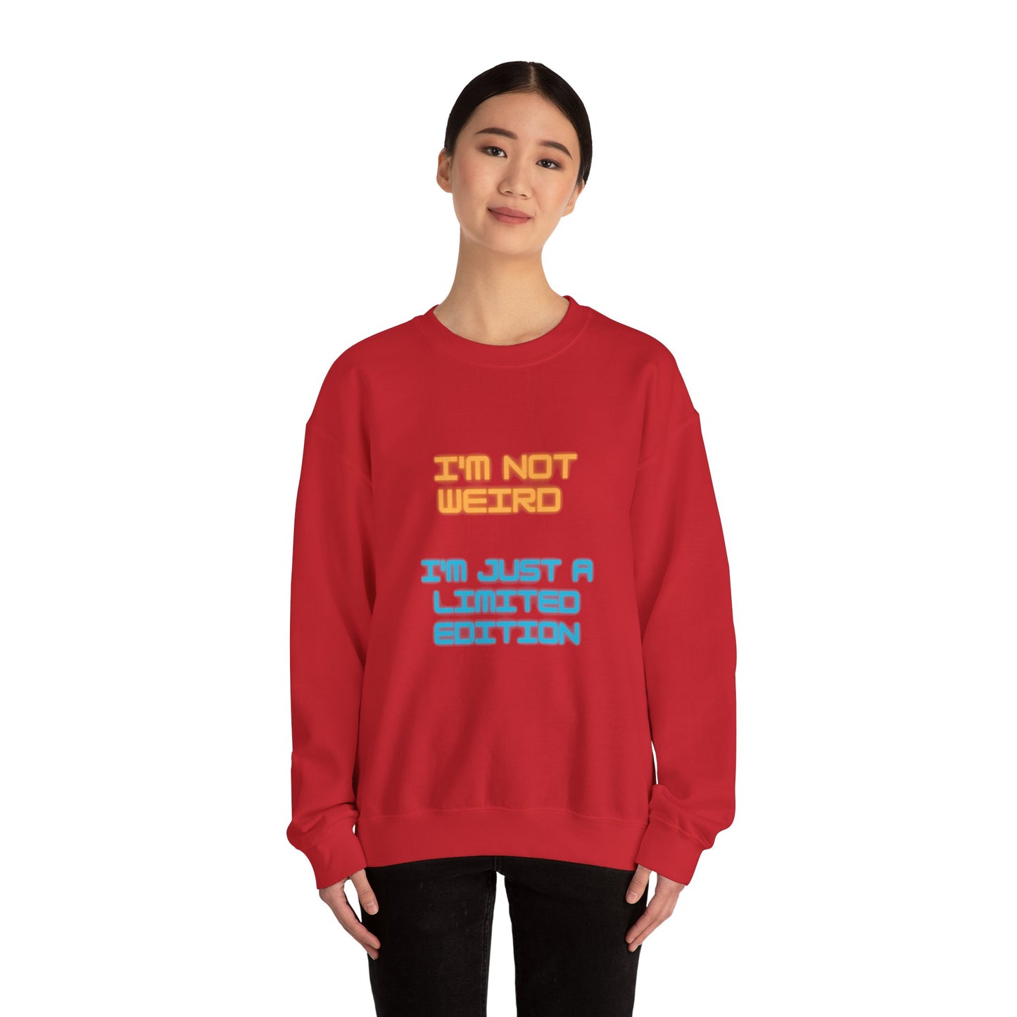 Unisex Heavy Blend™ Crewneck Sweatshirt "I'm not weird I'm just a limited edition"