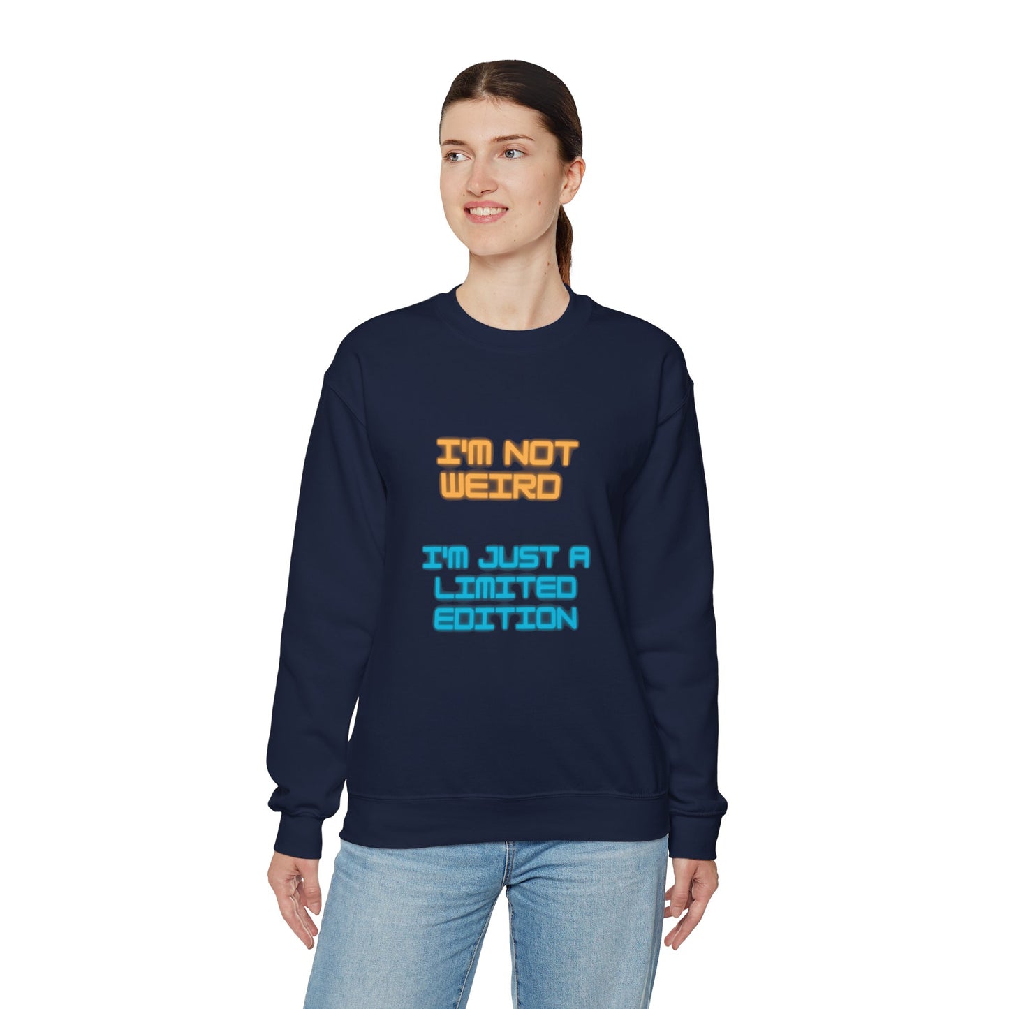 Unisex Heavy Blend™ Crewneck Sweatshirt "I'm not weird I'm just a limited edition"