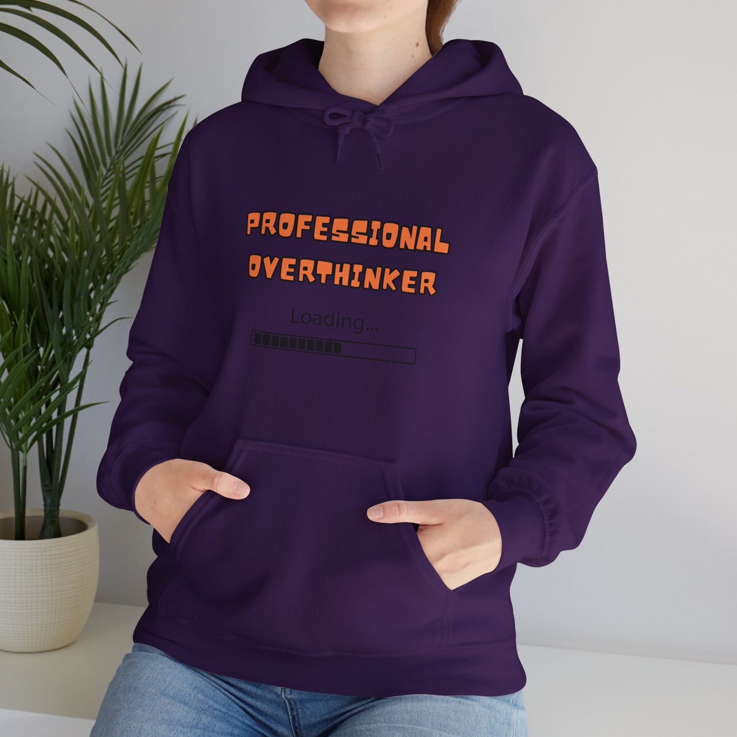 Unisex Heavy Blend™ Hooded Sweatshirt "Professional overthinker."