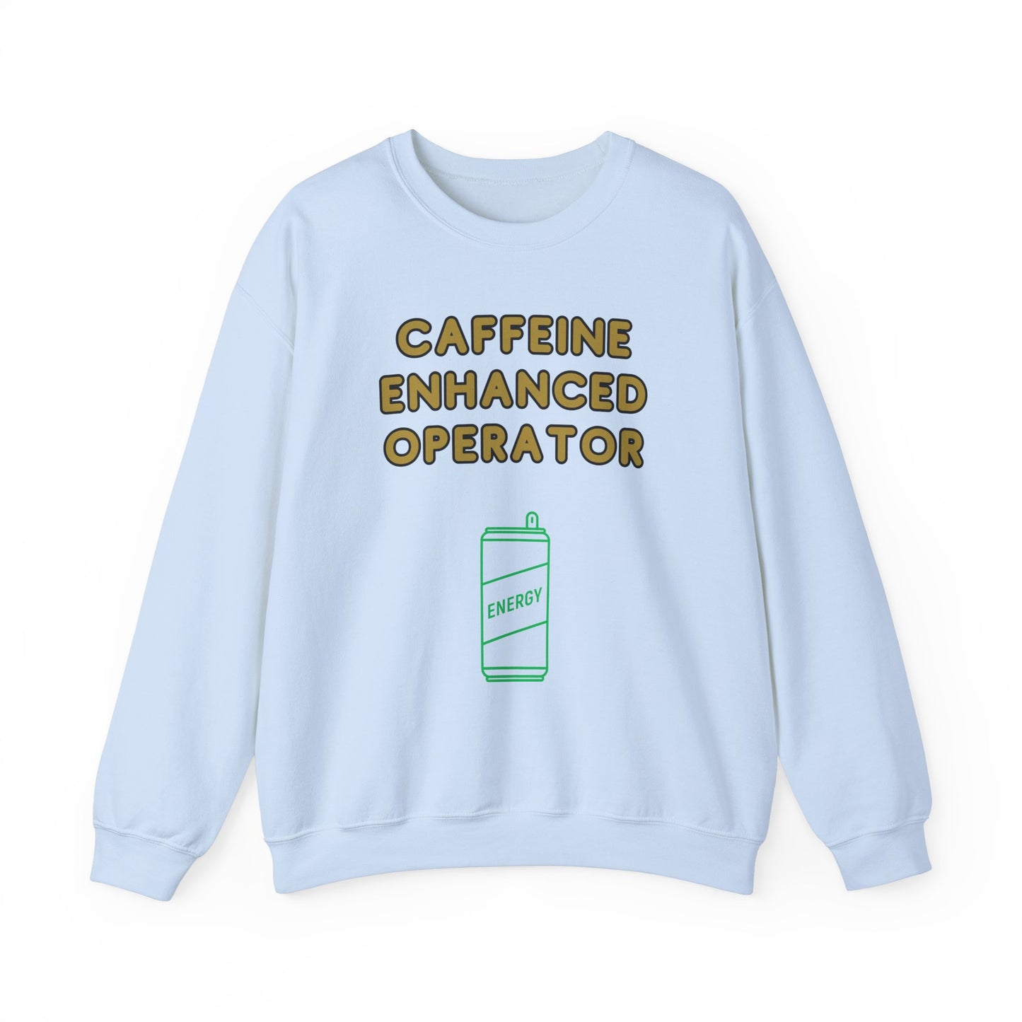 Unisex Heavy Blend™ Crewneck Sweatshirt "Caffeine-Enhanced Operator"