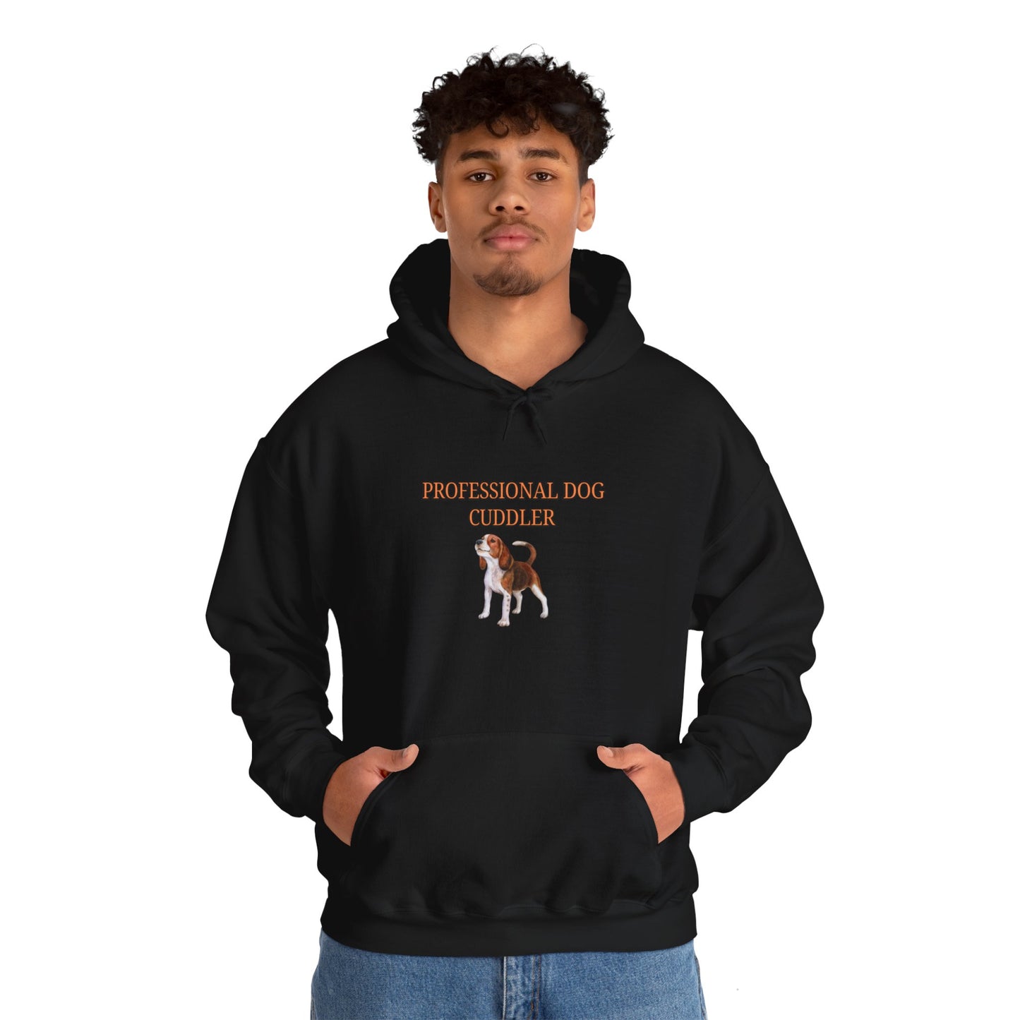 Unisex Heavy Blend™ Hooded Sweatshirt "Professional dog cuddler."