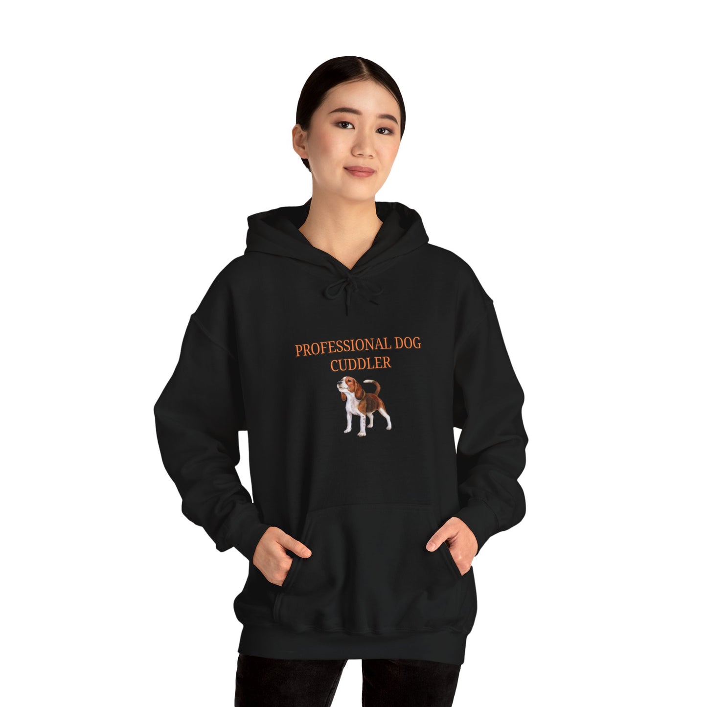 Unisex Heavy Blend™ Hooded Sweatshirt "Professional dog cuddler."