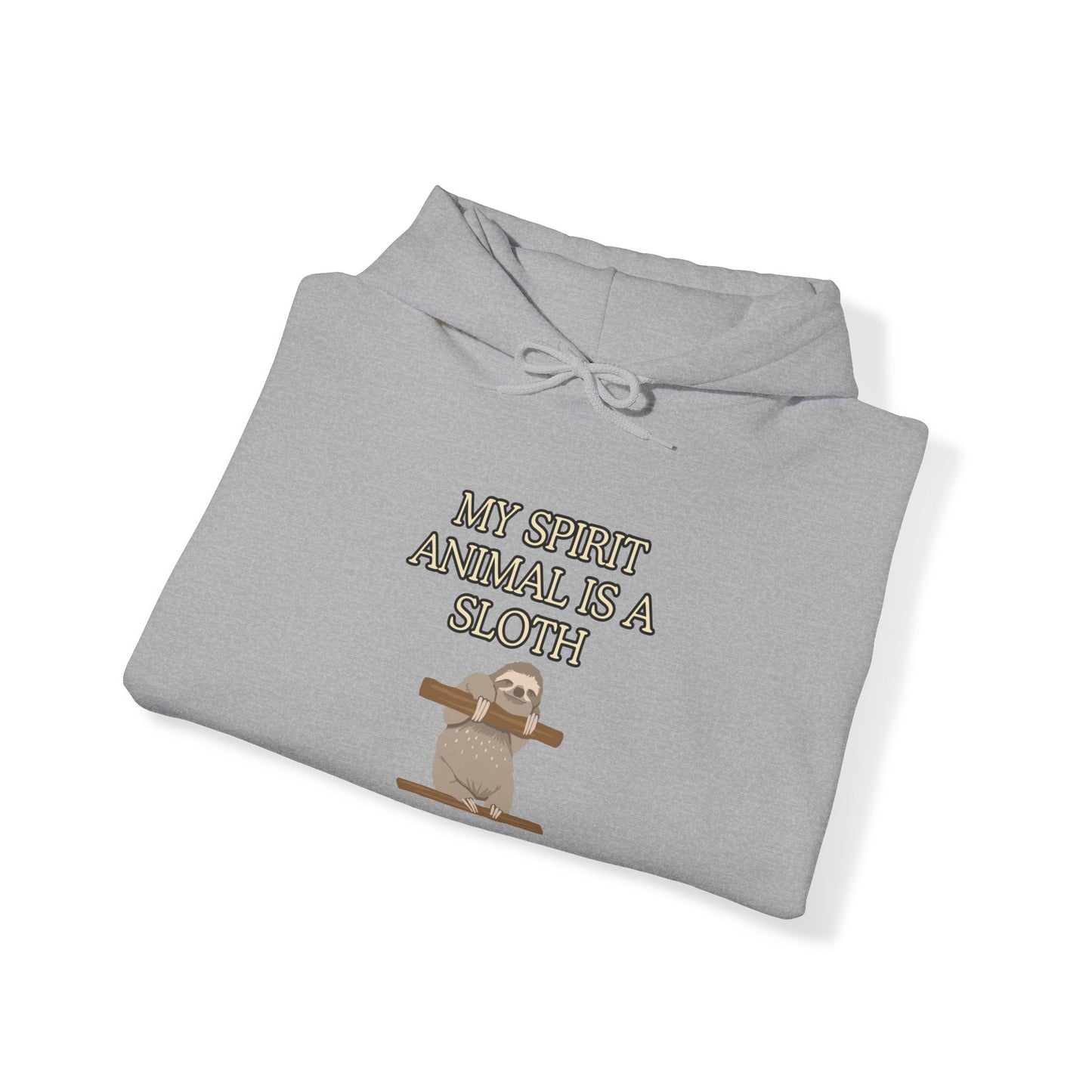 Unisex Heavy Blend™ Hooded Sweatshirt "My spirit animal is a sloth."