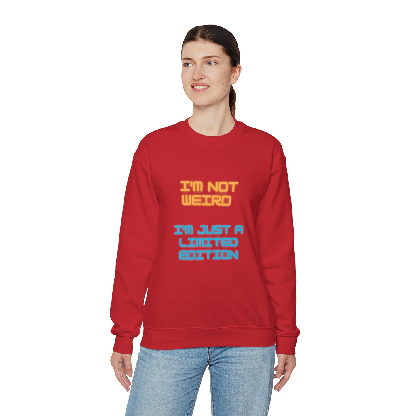 Unisex Heavy Blend™ Crewneck Sweatshirt "I'm not weird I'm just a limited edition"