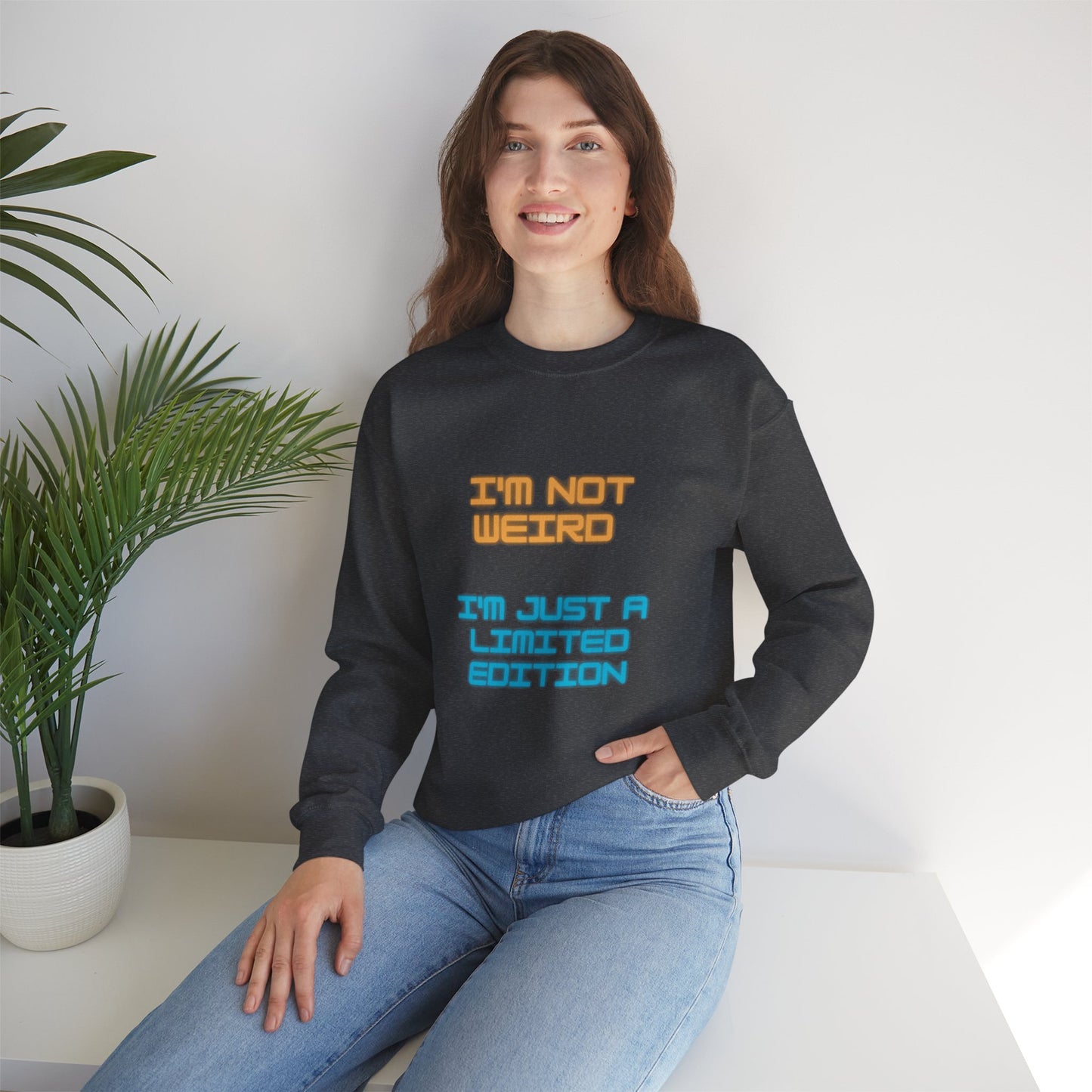 Unisex Heavy Blend™ Crewneck Sweatshirt "I'm not weird I'm just a limited edition"