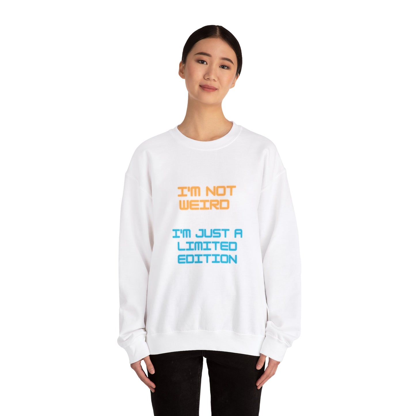 Unisex Heavy Blend™ Crewneck Sweatshirt "I'm not weird I'm just a limited edition"