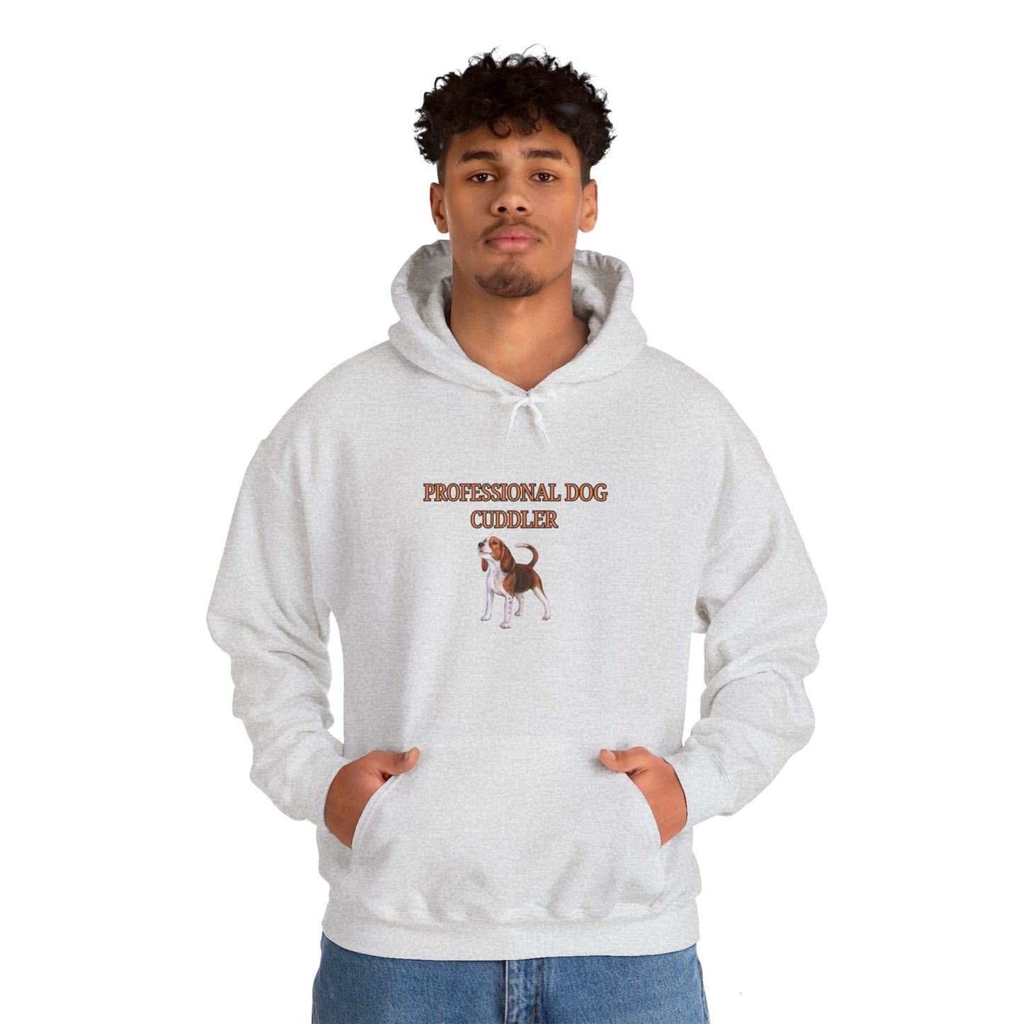 Unisex Heavy Blend™ Hooded Sweatshirt "Professional dog cuddler."