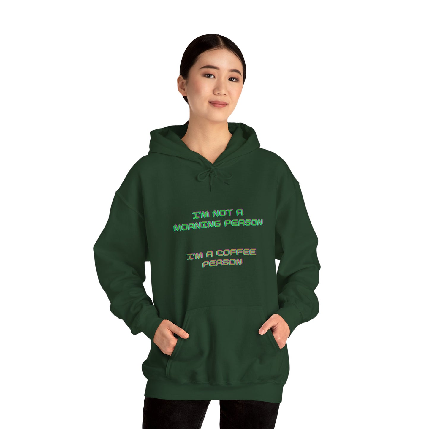 Unisex Heavy Blend™ Hooded Sweatshirt "I'm not a morning person, I'm a coffee person"