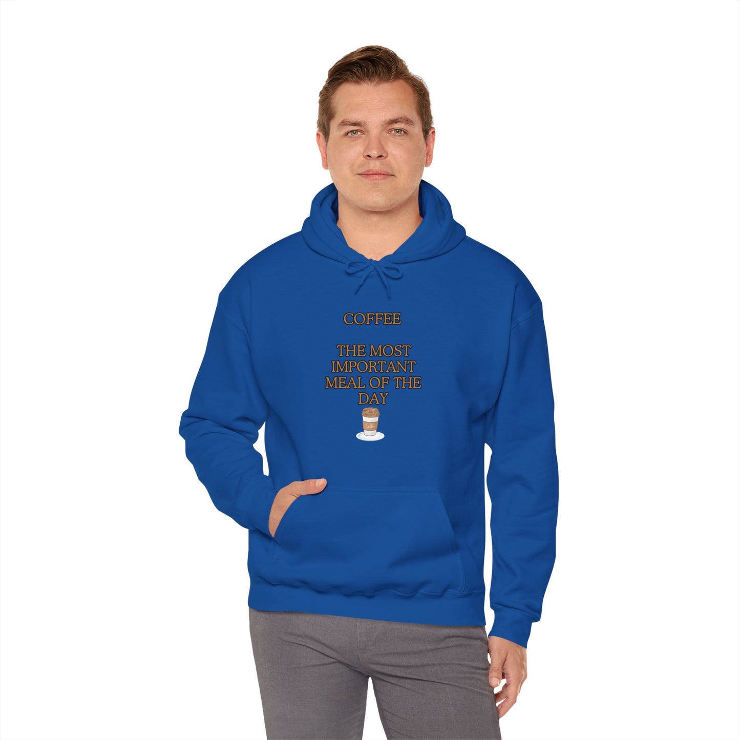 Unisex Heavy Blend™ Hooded Sweatshirt "Coffee: The most important meal of the day."