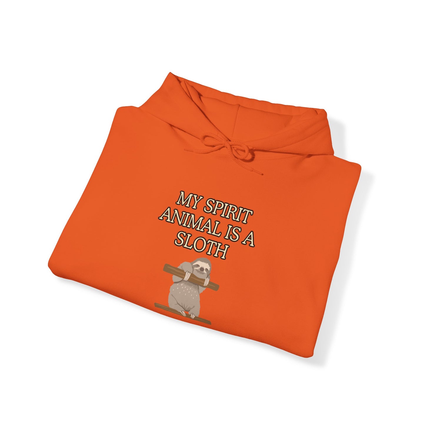 Unisex Heavy Blend™ Hooded Sweatshirt "My spirit animal is a sloth."