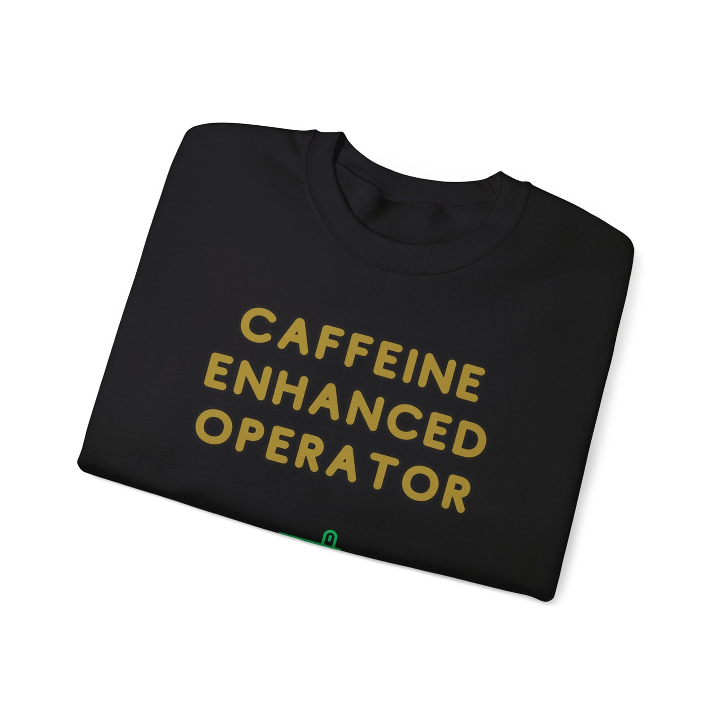 Unisex Heavy Blend™ Crewneck Sweatshirt "Caffeine-Enhanced Operator"